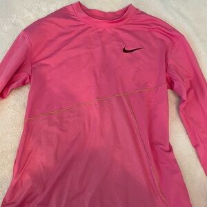 Nike Pink Long Sleeve Shirt dri fit